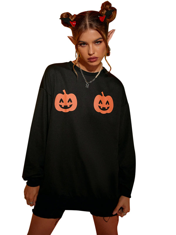 Women's Halloween personalized print casual top