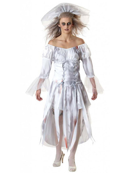 Halloween Death Devil Hell Goddess Dress Dance Party Ghost Bride Cosplay Costume